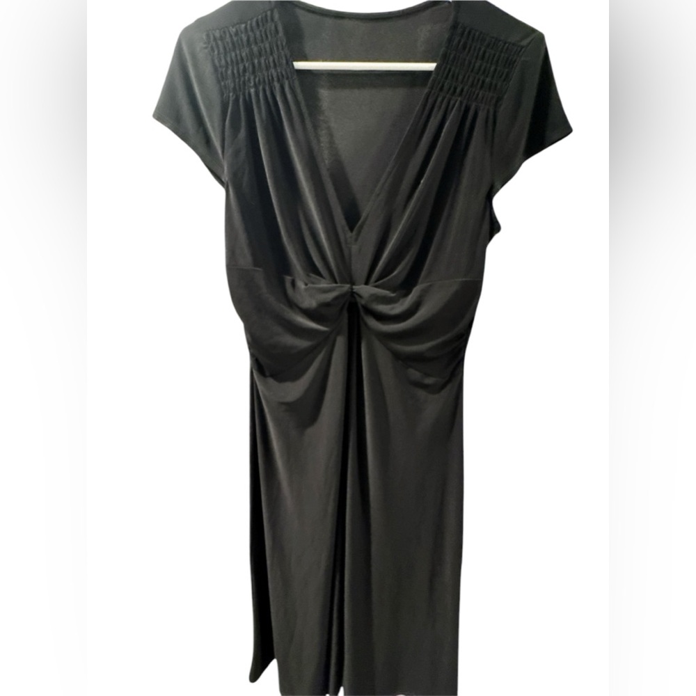 Black dress but I took the size tag out of it, I wore it when I was size XL